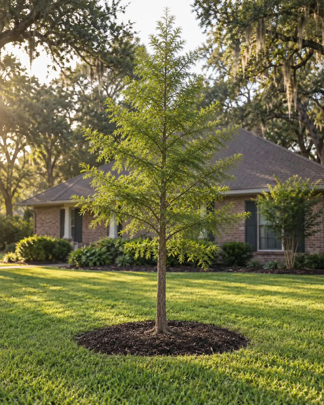 A young Baldcypress with soft needles